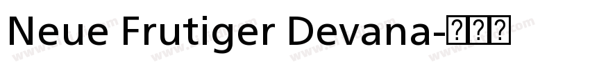 Neue Frutiger Devana字体转换